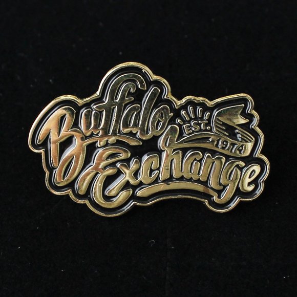 Bundle of 6 Buffalo Exchange Temporary Tattoo Sheets & Metal Lapel Badge Pin - Picture 2 of 6